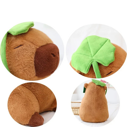 Lotus Leaf Capybara Cuddly Toy