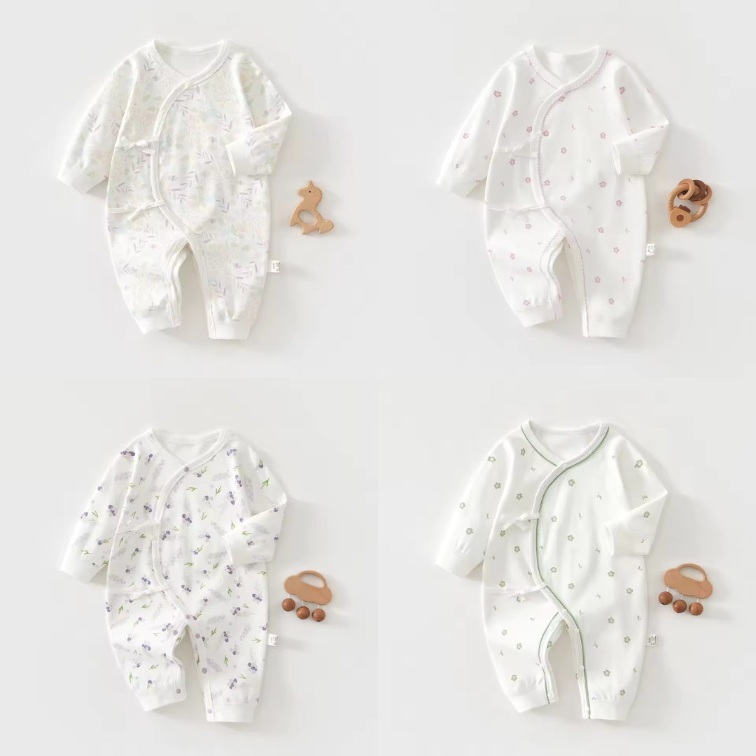 Baby Jumpsuit with Natural Print