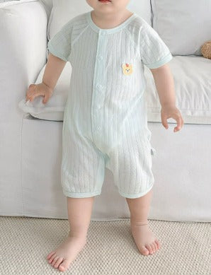 Baby Jumpsuit Summer Little Bear Short Sleeves