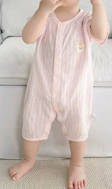 Baby Jumpsuit Summer Little Bear Short Sleeves