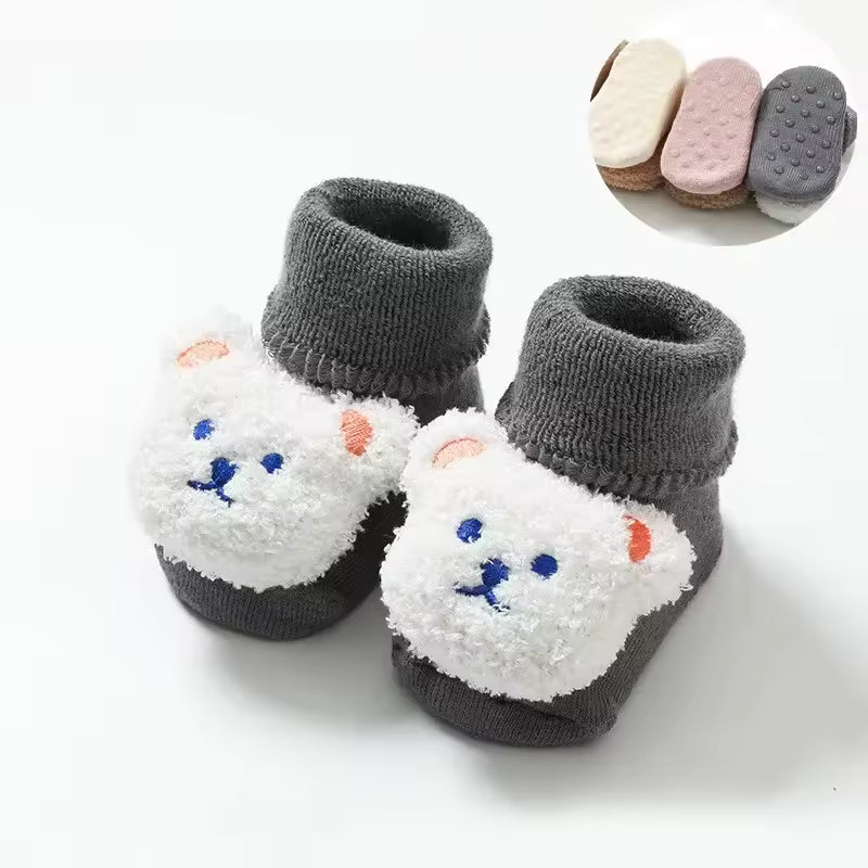 Baby socks with animal design