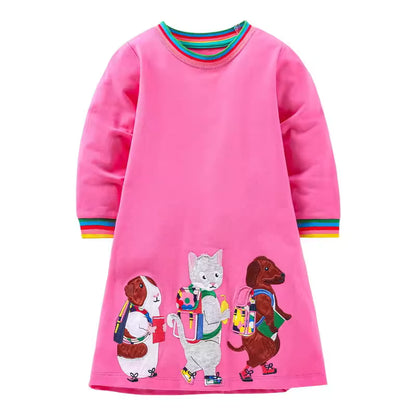 Toddler Rainbow Print Dress
