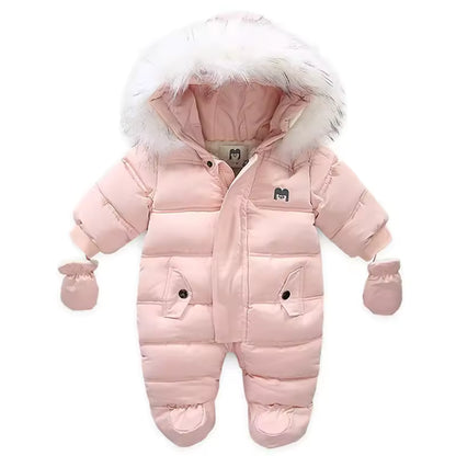 Cotton Winter Overall with Gloves