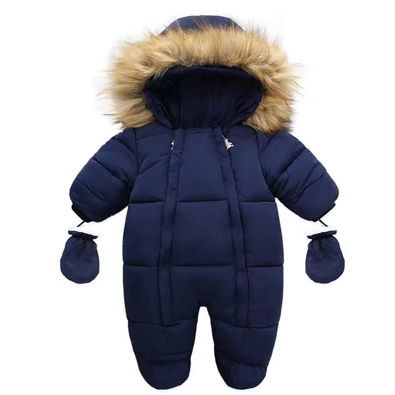 Cotton Winter Overall with Gloves