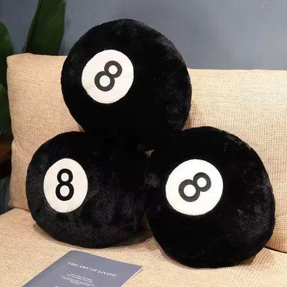 Billiard 8-Ball Plush Cushion