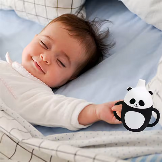 Silicone Children's Cup with Spill-Proof Straw