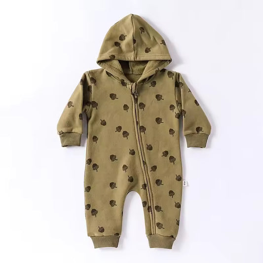 Fleece Baby Zipper Romper