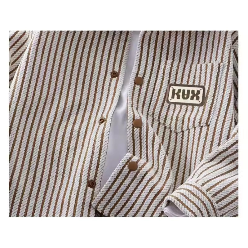 Toddler Striped Hooded Coat