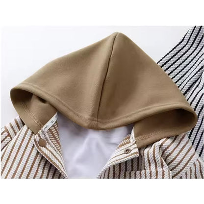 Toddler Striped Hooded Coat