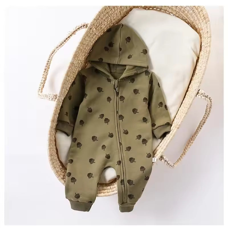 Fleece Baby Zipper Romper