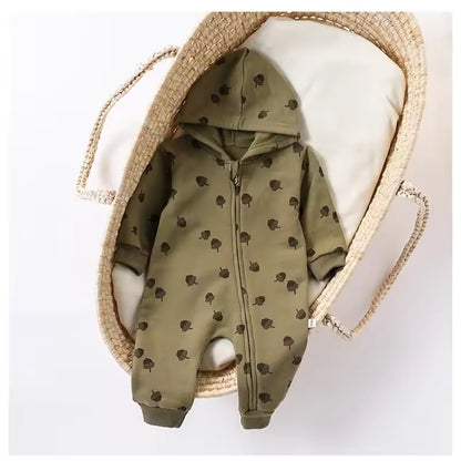 Fleece Baby Zipper Romper