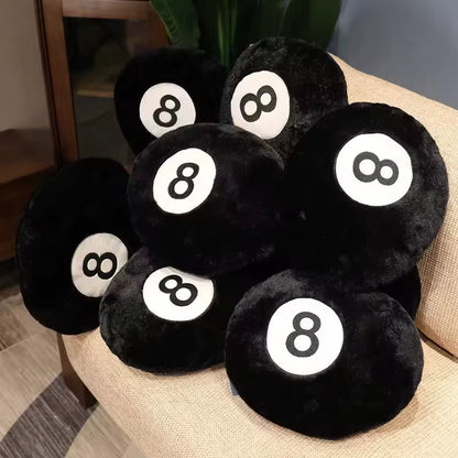 Billiard 8-Ball Plush Cushion